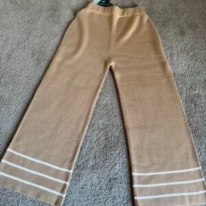 Tuckernuck Knit Cropped Pants Tan – Size S